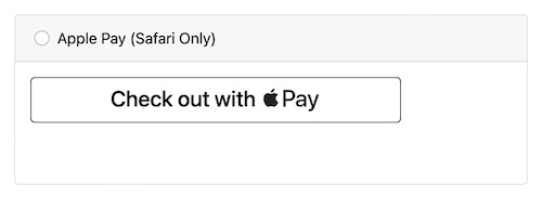 Apple Pay only via Square