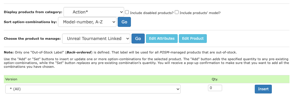 Adding POSM management the first time